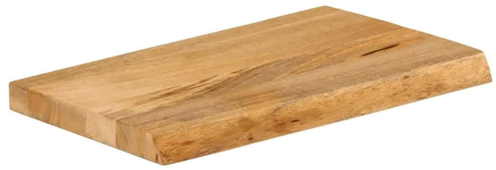 Tampo de mesa c/ borda viva 40x20x3,8 cm mangueira maciça