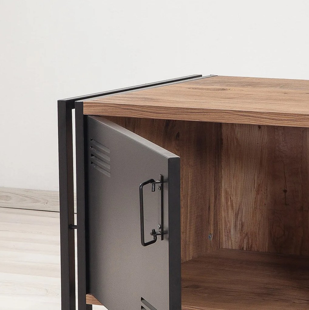Conjunto de Mobiliário de Sala de Estar Cosmo – Pinho Atlântico e Pret