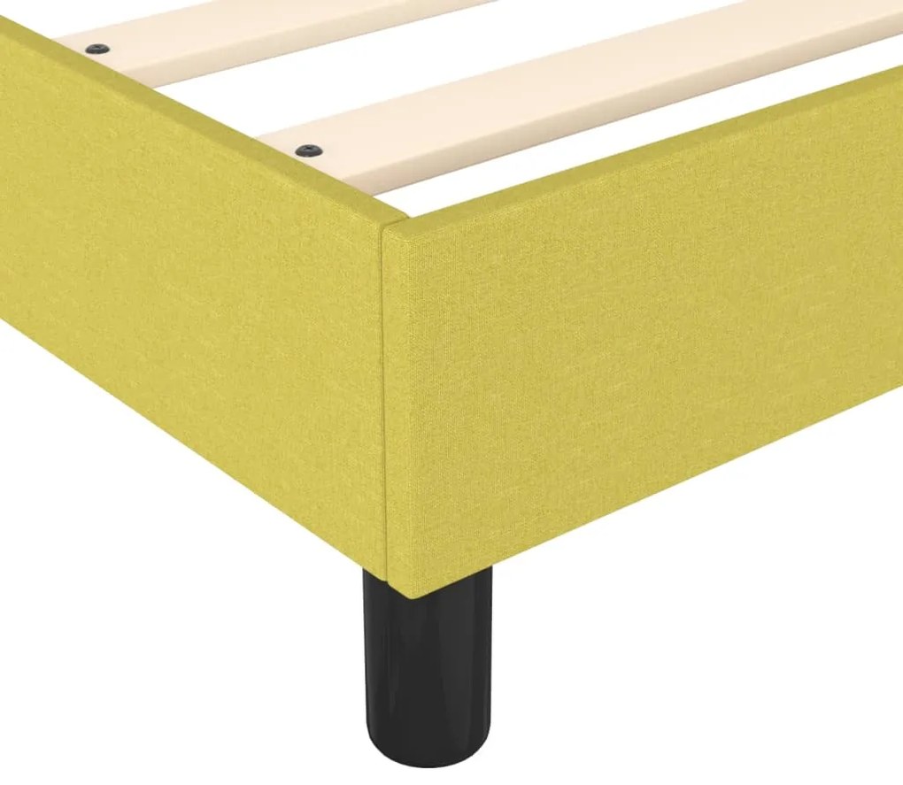 Estrutura de cama 90x190 cm tecido verde
