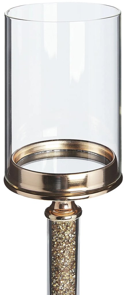 Candelabro dourado 41 cm ABBEVILLE Beliani