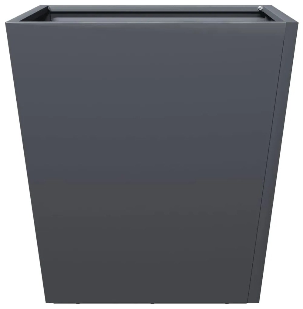 Vaso/floreira de jardim 40x40x40 cm aço antracite