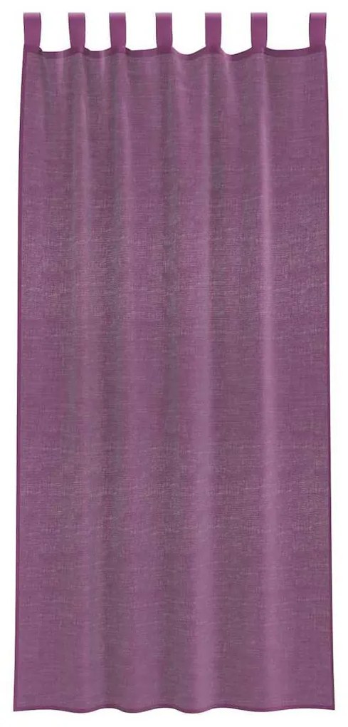 Cortinas de voile com laços 2 pcs roxo 140x225 cm