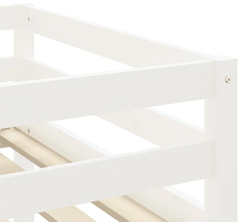 Cama alta p/ criança c/ cortinas 90x200 cm pinho maciço azul