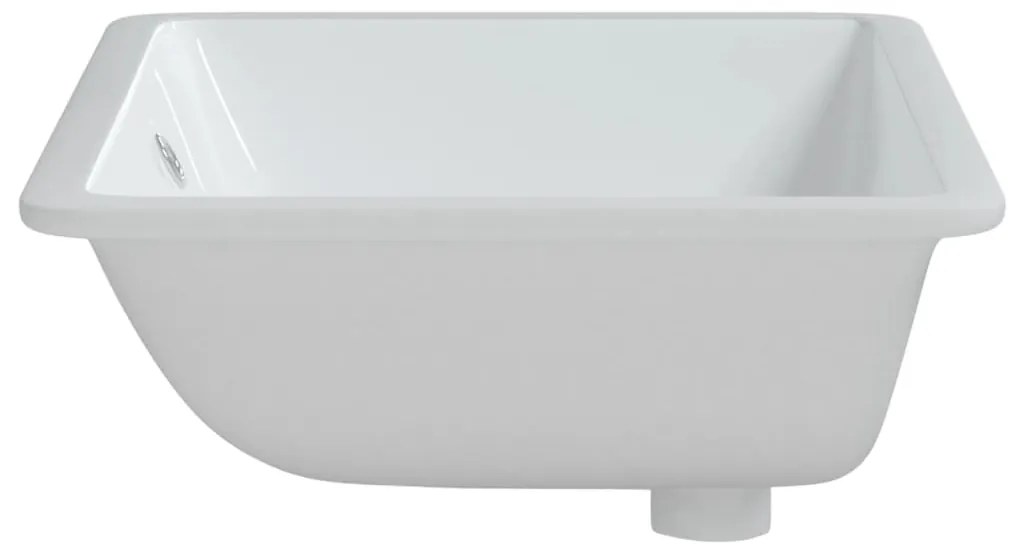Lavatório casa de banho retangular 60x40x21 cm cerâmica branco