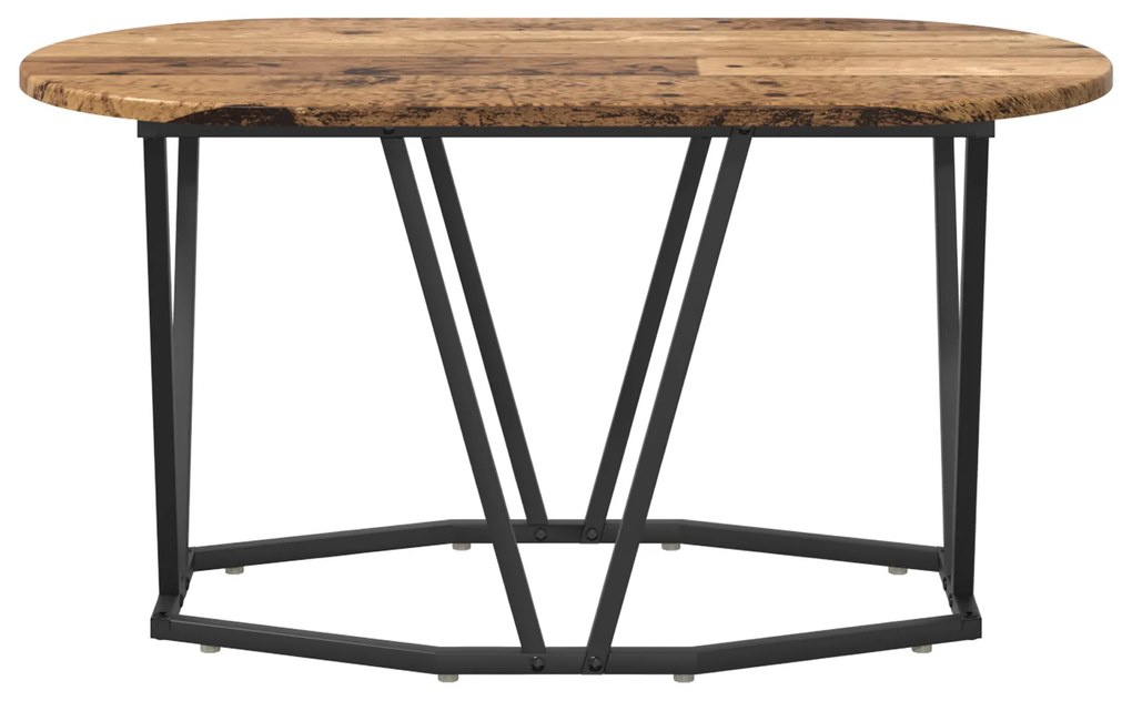 Mesa de Centro vidaXL Madeira Antiga 80x40x40,5 cm em Madeira de Engen