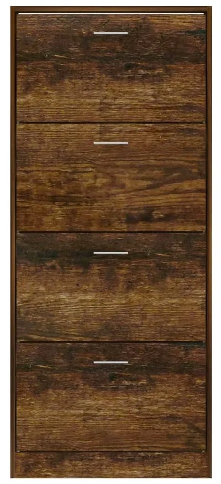Sapateira 63x24x147 cm derivados de madeira carvalho fumado