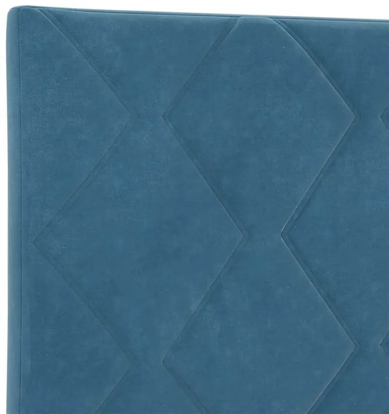 Estrutura de Cama vidaXL Azul Escuro 90x190 cm Veludo