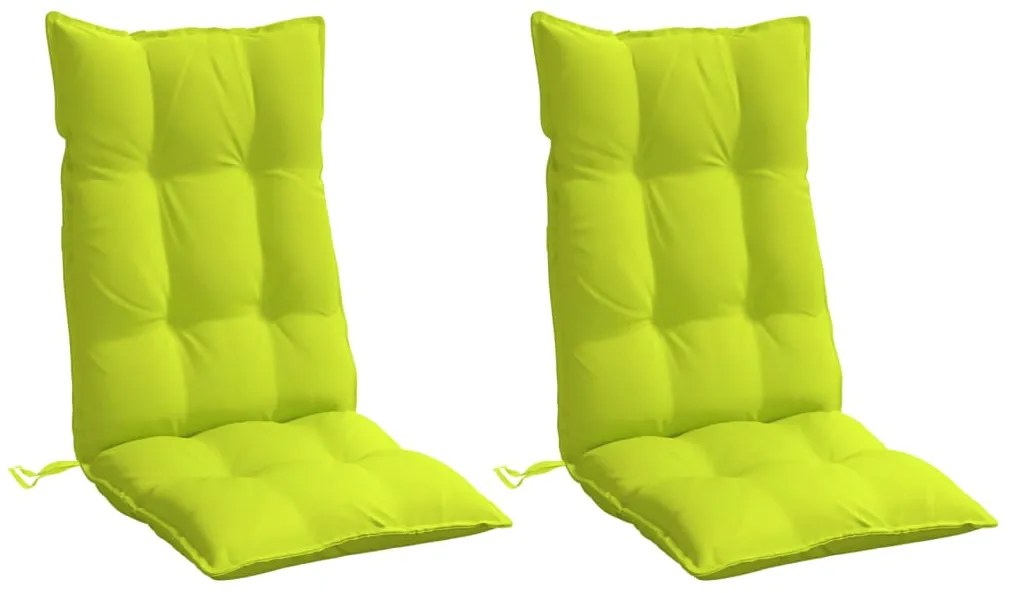 Almofadões p/ cadeira encosto alto 2 pcs oxford verde brilhante