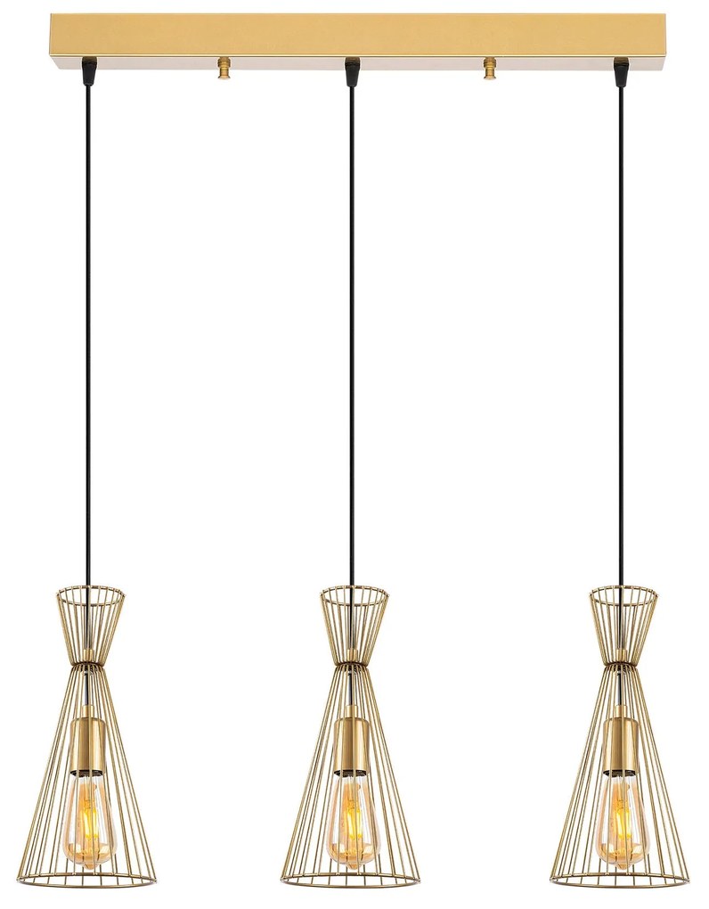 Candeeiro Teltom – Ouro Brilhante – 68 x 15 x 125 cm
