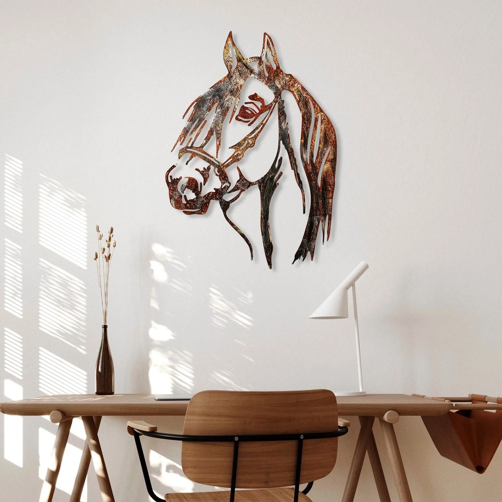 Acessório Decorativo de Parede em Metal Bys-129 – Multicolor – 38x53 c