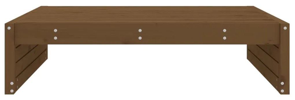 Apoio de pés para jardim 120x80 cm pinho maciço castanho-mel