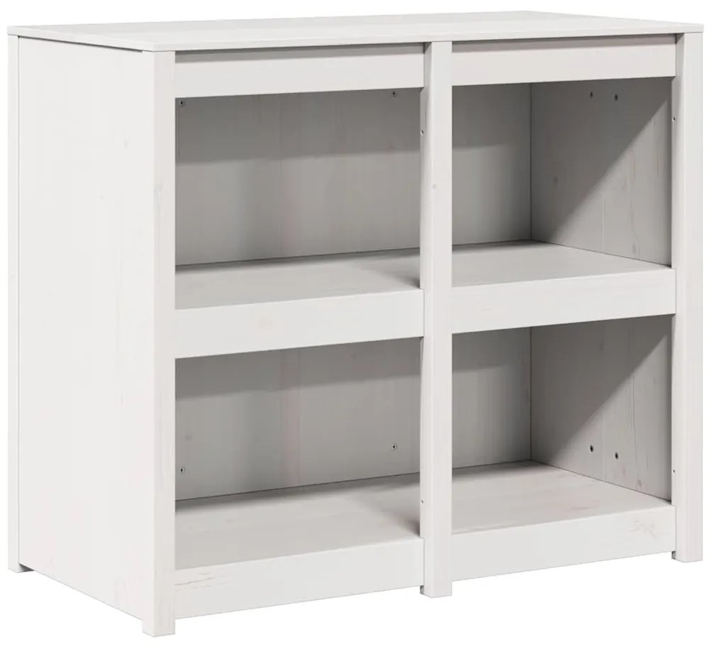Armário de Cozinha Externo Branco 106x55x92 cm Madeira Sólida de Pinho