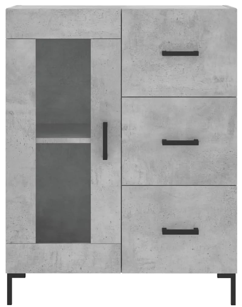 Armário alto 69,5x34x180 cm derivados de madeira cinza cimento