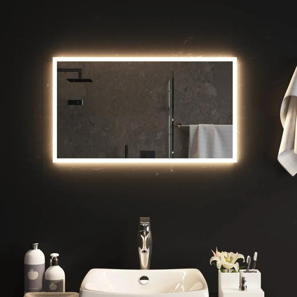 3154077 vidaXL Espelho de casa de banho com luzes LED 40x70 cm