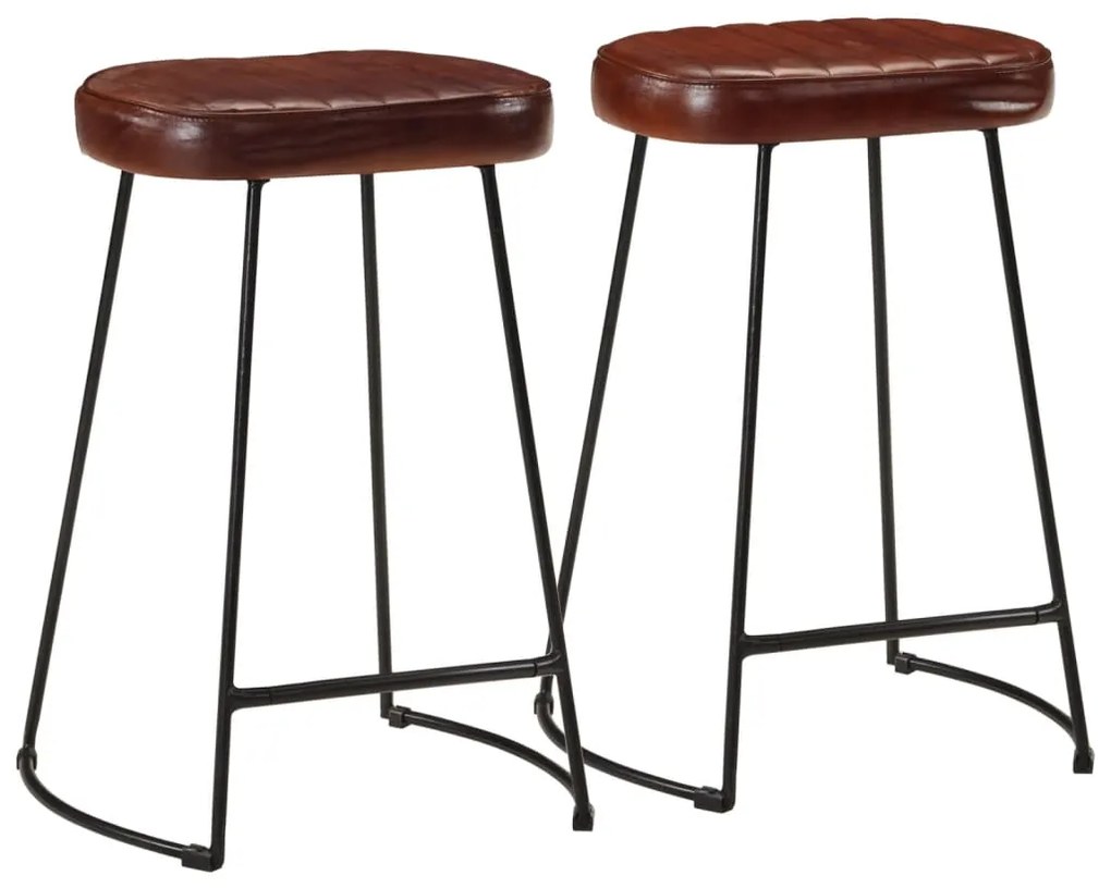 Bancos de bar 2 pcs 41x29x62 cm castanho-escuro