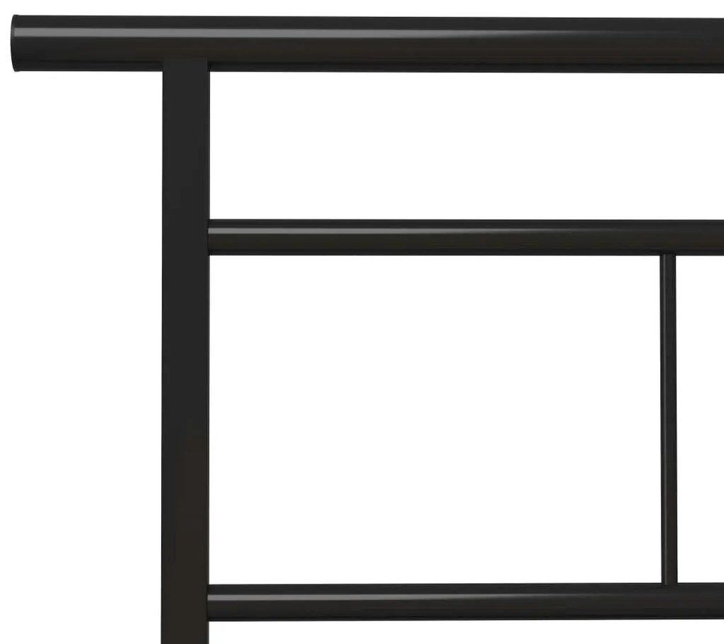 Estrutura de cama 90x200 cm metal preto