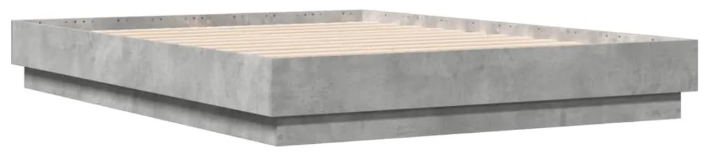 Estrutura de cama 120x190 cm derivados de madeira cinza cimento