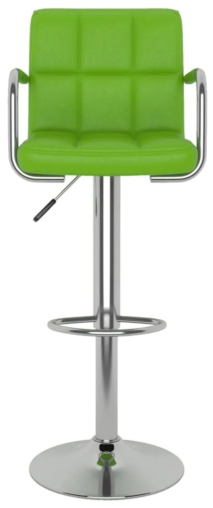 Bancos de bar 2 pcs couro artificial verde