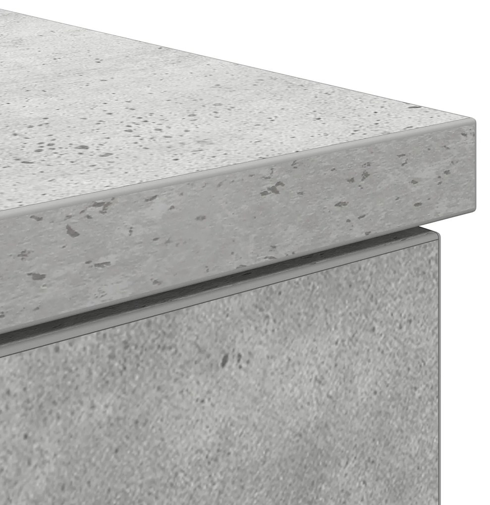 Escrivaninha vidaXL Cinza Concreto 140x49x76 cm Madeira Composta