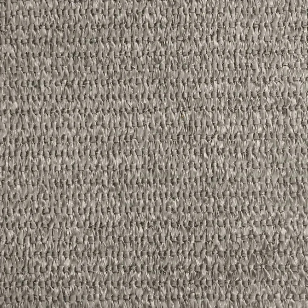 Para-sol estilo vela triangular 160g/m² 5x6x6m PEAD cinza-claro