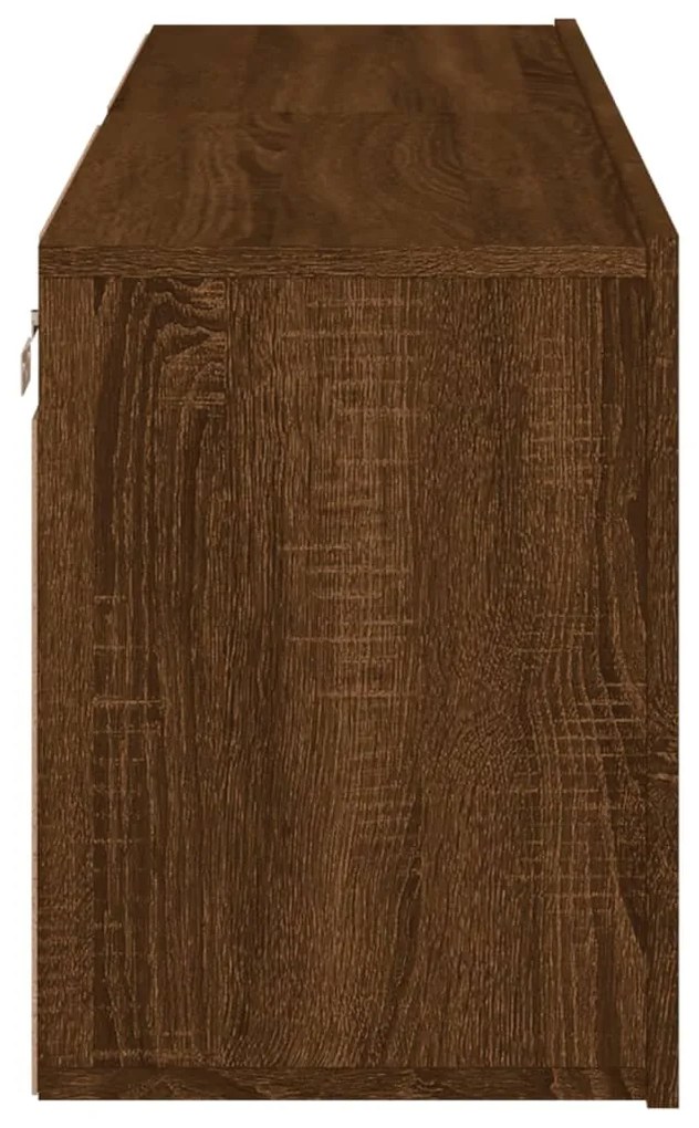 Móveis de parede para TV 2 pcs 60x30x41 cm carvalho castanho