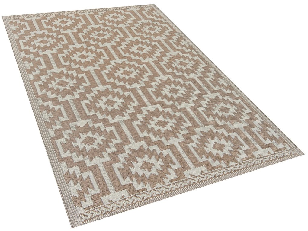 Tapete de exterior creme 120 x 180 cm KARNAL Beliani