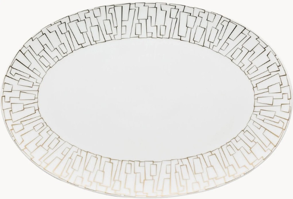 Travessa oval de servir em porcelana TAC