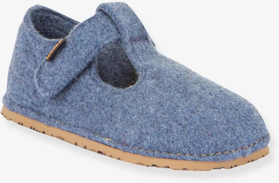 Pantufas barefoot para criança FLEXY WOOLY BAREFOOT Froddo azul-ganga