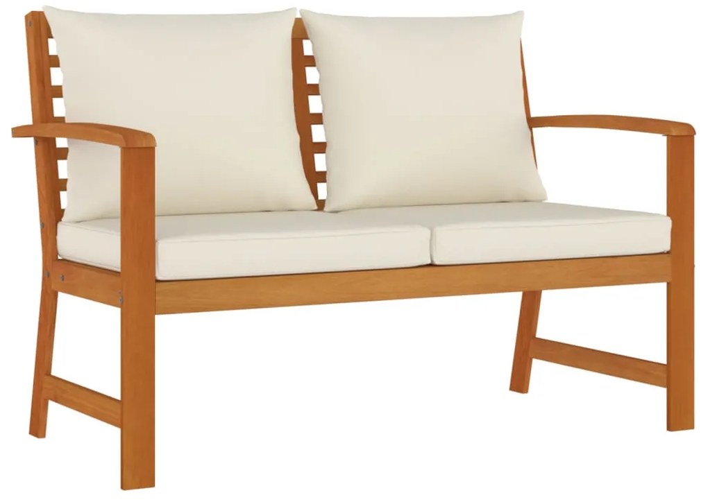 9 pcs conjunto de jantar p/ jardim c/ almofadões acácia maciça