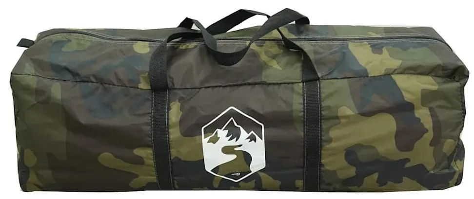 Tenda familiar tipi para 6 pessoas impermeável camuflagem