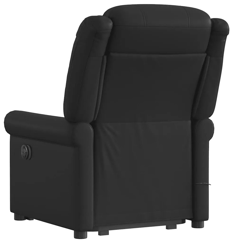 Poltrona massagens reclinável elevatória couro artificial