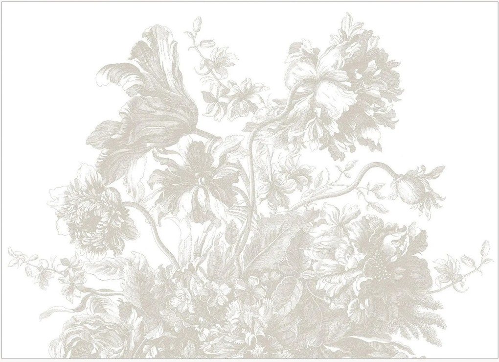 Papel de parede Frans Uyterlinde - Engraved Flowers