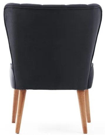 Cadeirão Wing Layla – Antracite – 65x80x65 cm