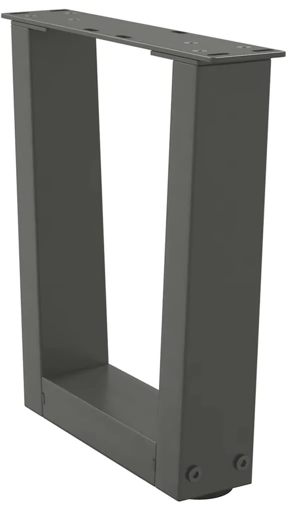 Pés para mesa de centro em V, 2 peças, antracite, 30x(30-31,3) cm, aço