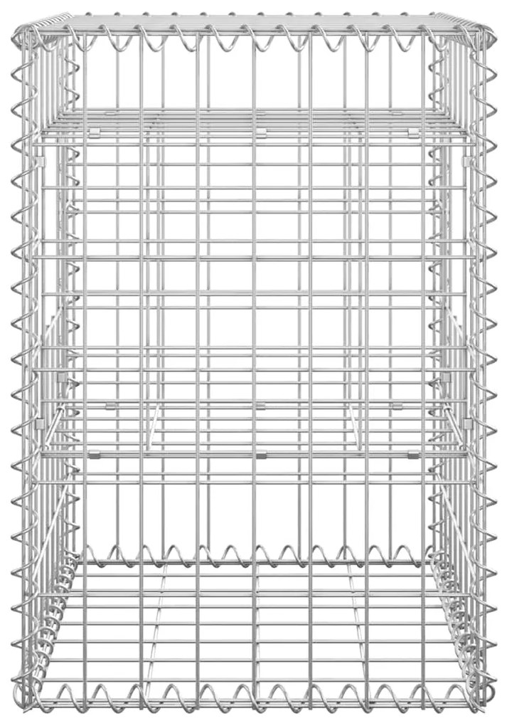 Postes/cestos gabião 2 pcs 40x40x60 cm ferro