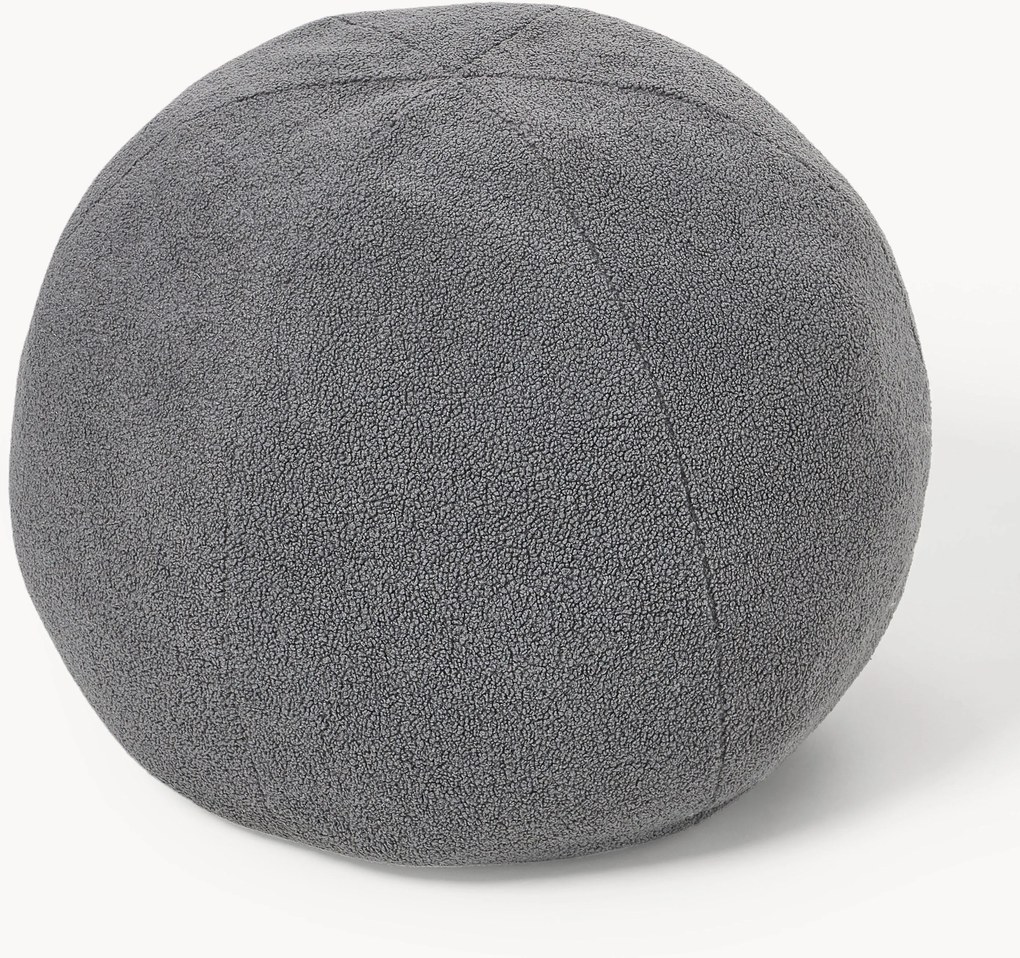 Westwing Crosby Studios, Almofada decorativa redonda em bouclé Celeste, Ø 70 cm