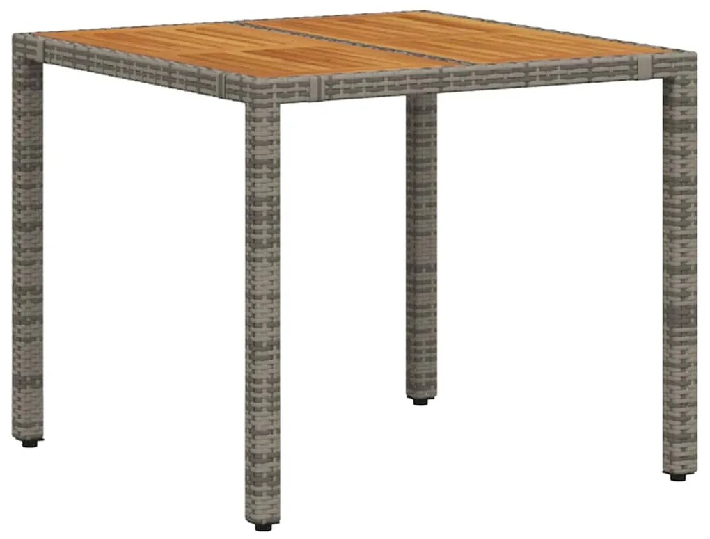 Conjunto de Jantar para Jardim vidaXL de 5 Peças em Rattan Sintético C