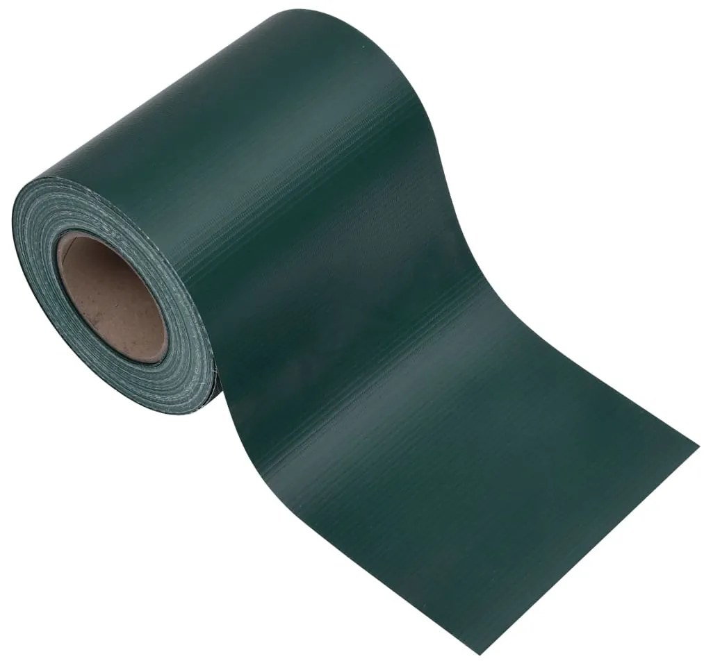 Painel de privacidade para jardim 35x0,19 m PVC verde fosco