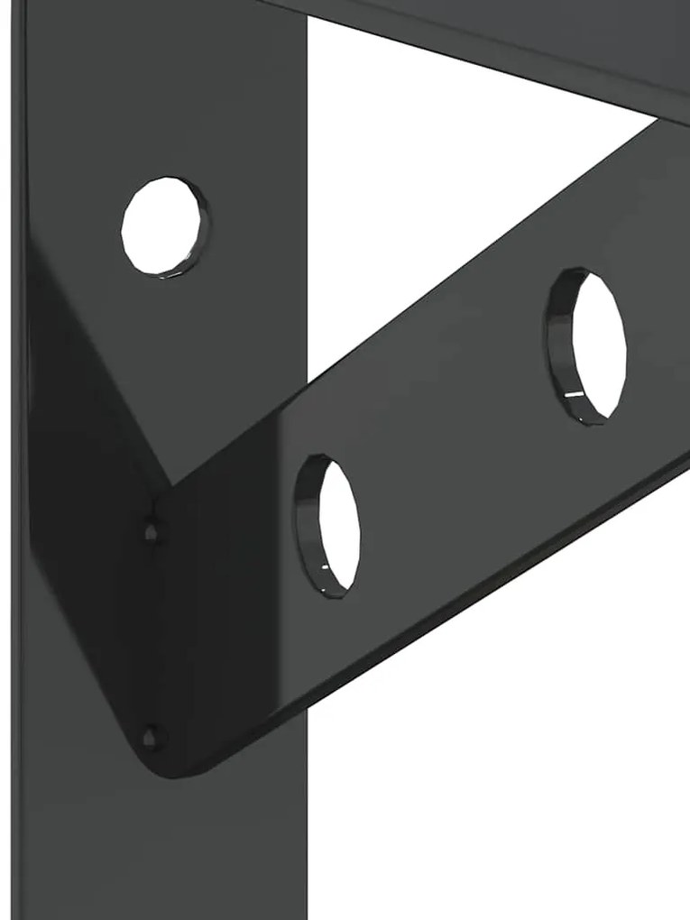 Suportes prateleira 4pcs 15x2,5x11,5 cm aço inoxidável prateado