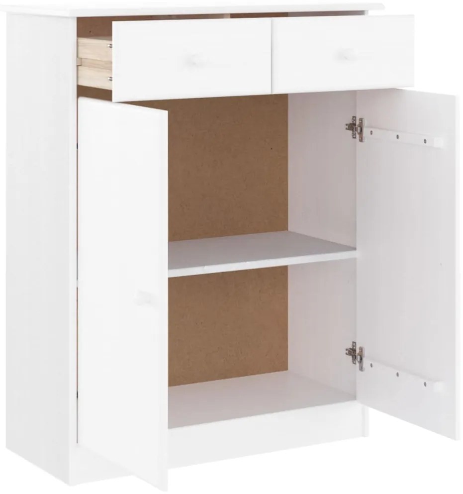 Sapateira ALTA 77x35x96 cm madeira de pinho maciça branco
