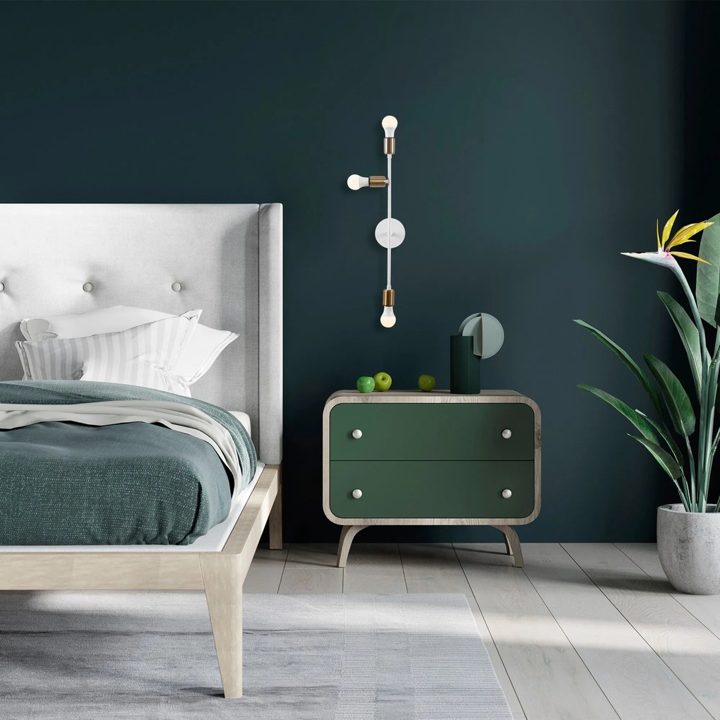 Candeeiro de Parede Bedside – Branco – 15 x 15 cm