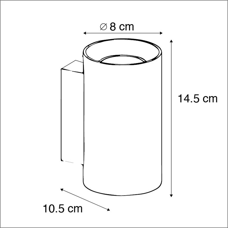 LED Candeeiro de parede inteligente redondo branco com 2 GU10 WiFi - Sandy Design,Moderno