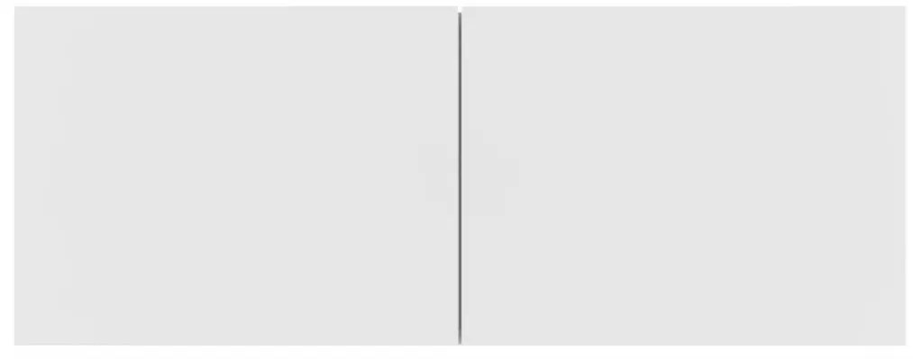 Conjunto móveis de TV 6 pcs madeira processada branco