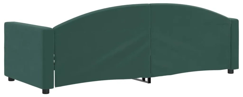 Sofá-cama 80x200 cm veludo verde-escuro