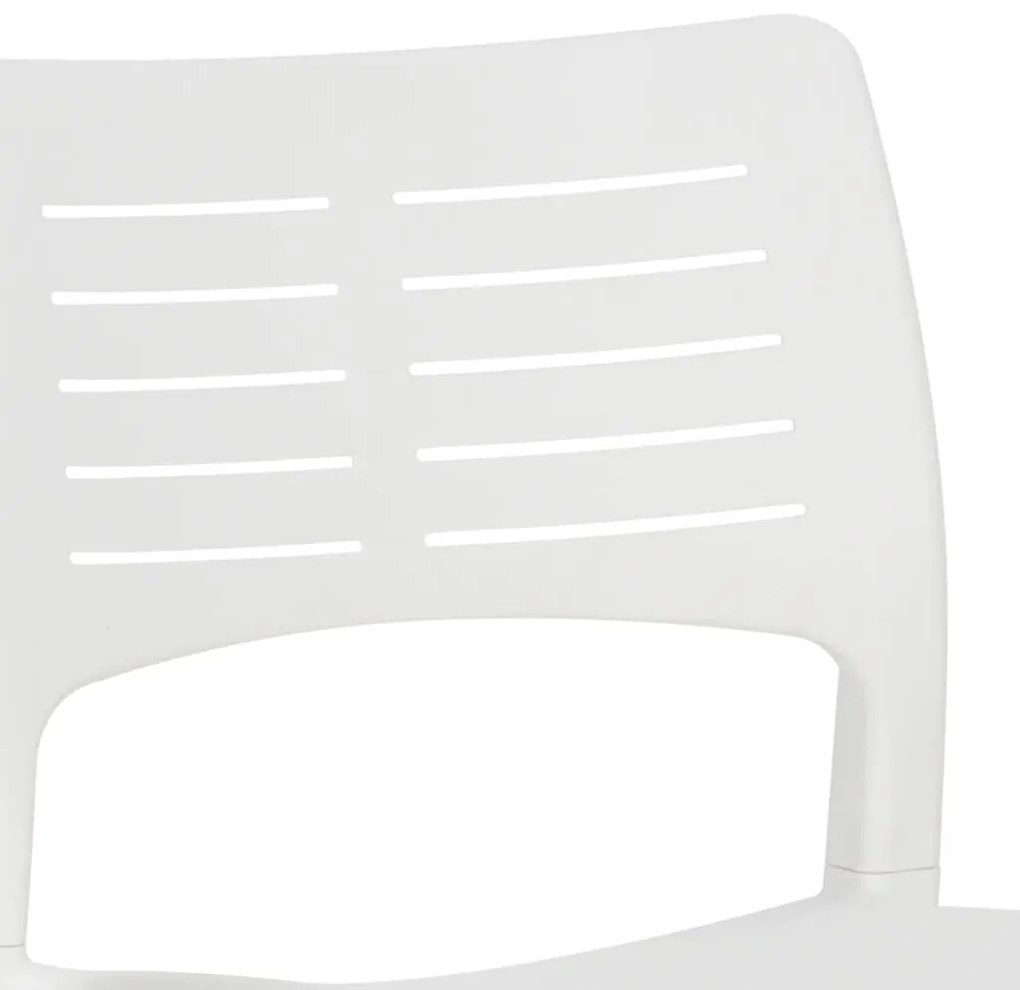 Cadeiras de jardim 2 pcs polipropileno branco
