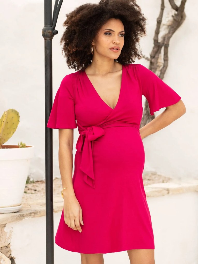 Agora -25% | Vestido para grávida, Resa da ENVIE DE FRAISE rosa-framboesa