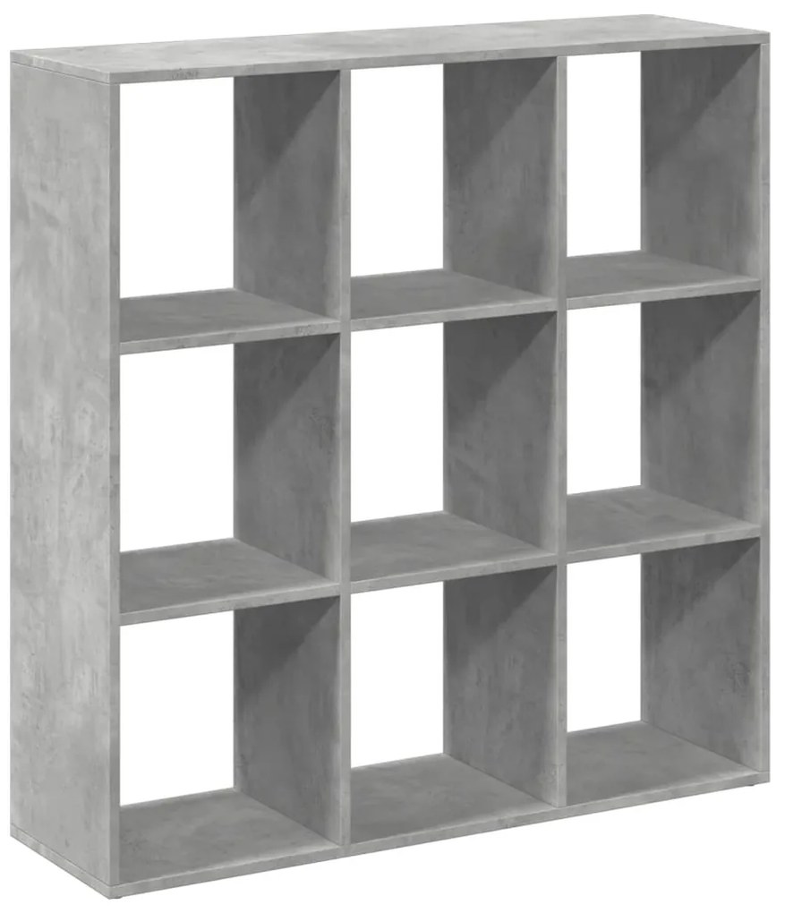Estante divisória 102x29x103,5 cm deriv. madeira cinza cimento