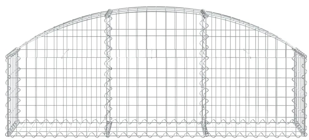Cesto gabião arqueado 150x30x40/60 cm ferro galvanizado