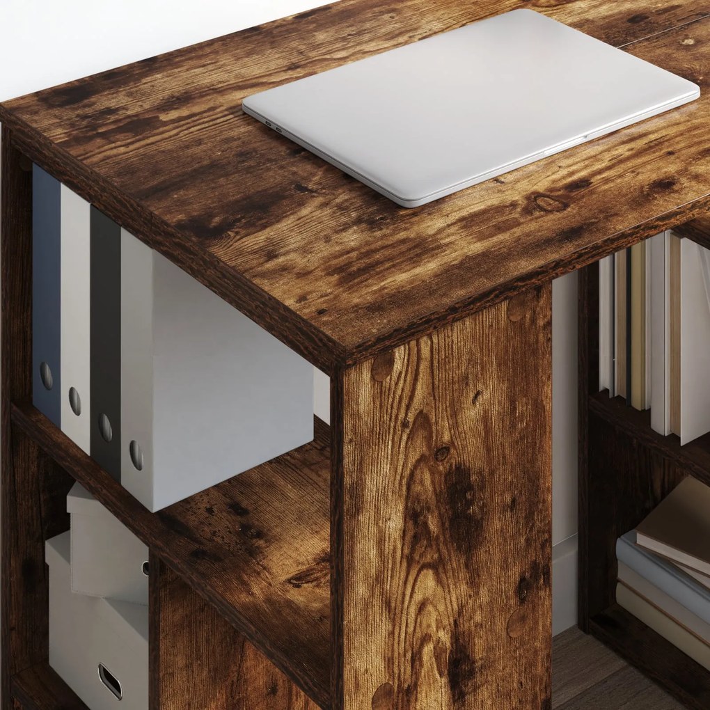 Mesa de Canto Carvalho Fumado Madeira Engenheirada Médio