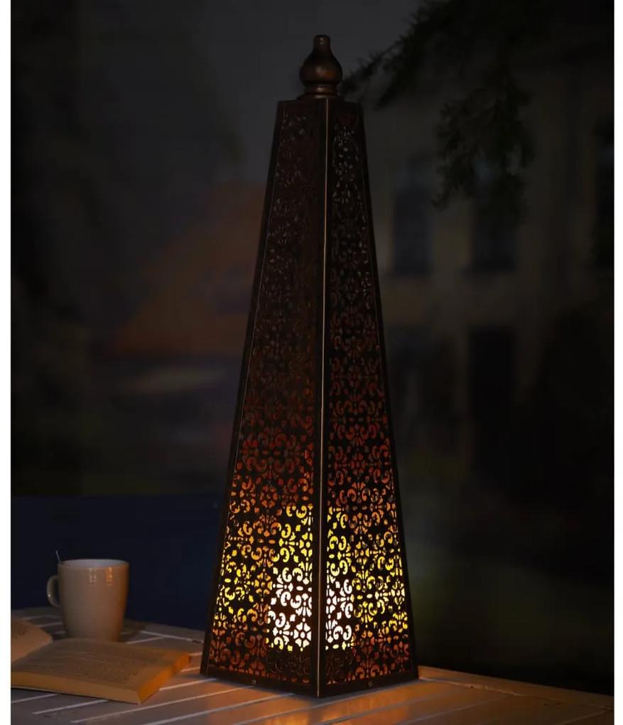 439258 Luxform Lighting Candeeiro a pilha com luzes LED Pyramid 60 cm cobre